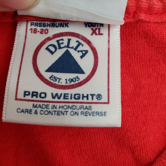 Vintage Mickey's For Kids Stuff T-shirt Minnie Mickey Pluto Red Youth Size XL - Picture 7 of 9